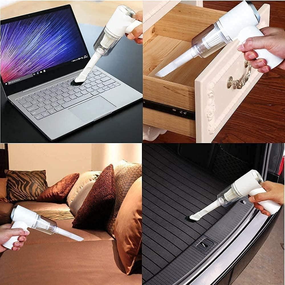 Portable Air Duster & Wireless Vacuum Cleaner – Powerful 2-in-1 Cleaning Solution for Home, Office & Car