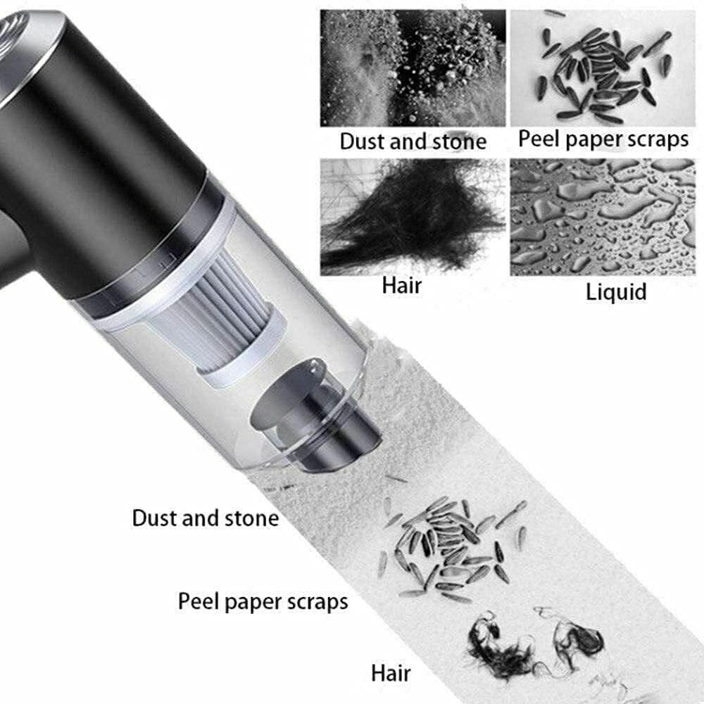 Portable Air Duster & Wireless Vacuum Cleaner – Powerful 2-in-1 Cleaning Solution for Home, Office & Car